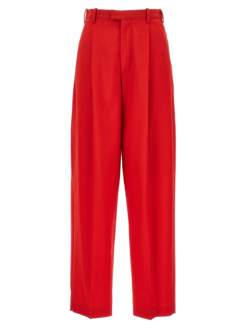 Front pleat pants MARNI Red