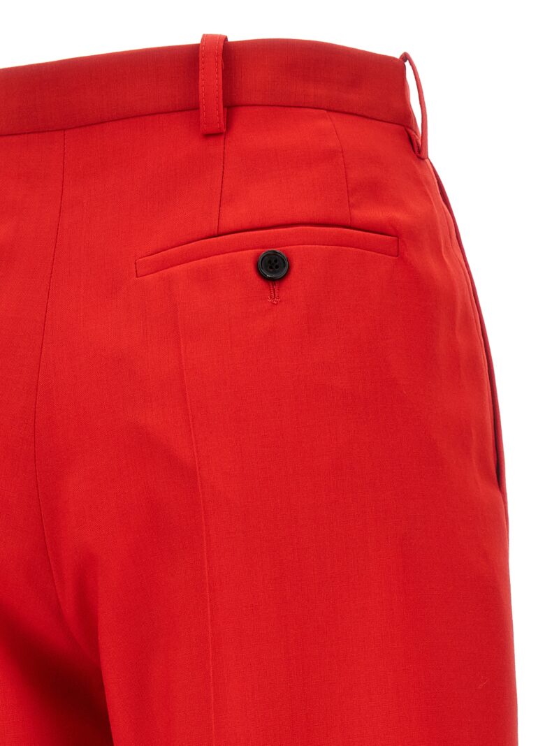 Front pleat pants 100% virgin wool MARNI Red