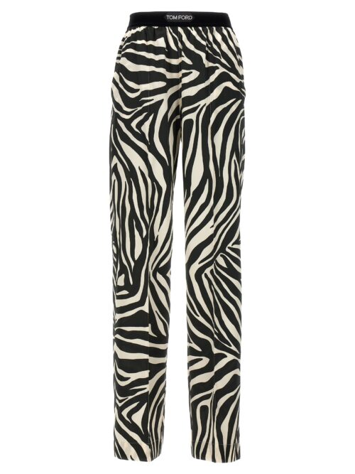 Animalier pants TOM FORD White/Black