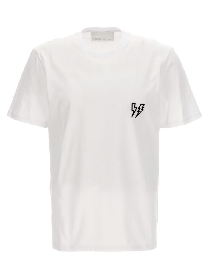Logo embroidery T-shirt NEIL BARRETT White/Black