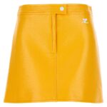 'ReEdition Vinyl Mini' skirt COURREGES Yellow