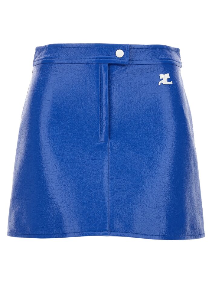 'ReEdition Vinyl Mini' skirt COURREGES Blue