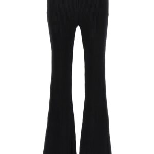 'Reedition rib knit' pants COURREGES Black