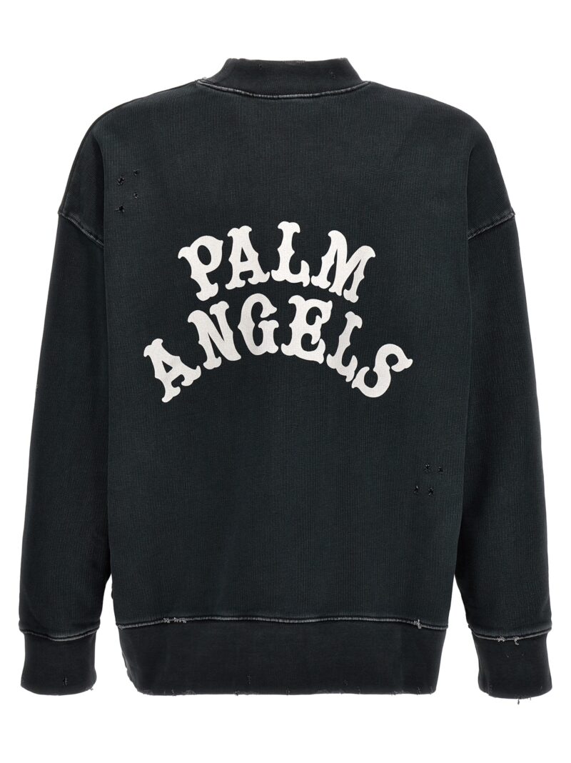 'Dice Logo' sweatshirt PMBA074R24FLE00110841084 PALM ANGELS Black