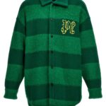 'Rugby' overshirt PALM ANGELS Green