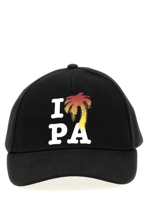 'I Love PA' cap PALM ANGELS Black