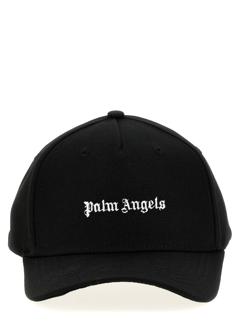 Logo embroidery cap PALM ANGELS Black