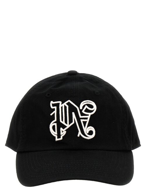 'Monogram' cap PALM ANGELS White/Black