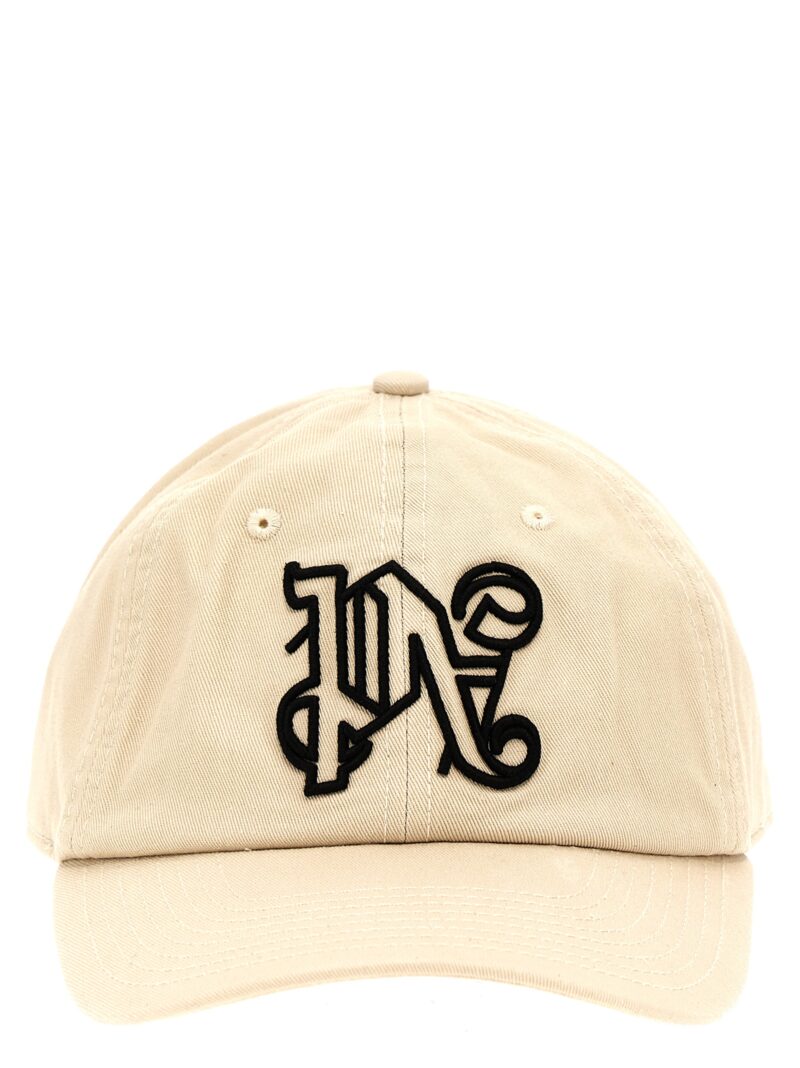 'Monogram' cap PALM ANGELS Beige