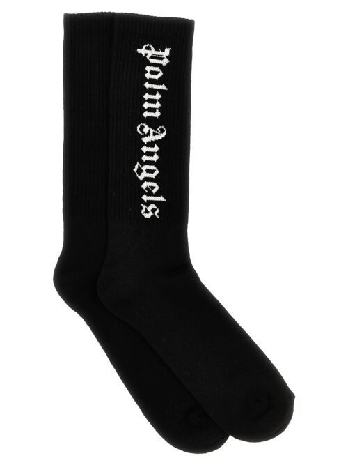 'Classic Logo' socks PALM ANGELS White/Black