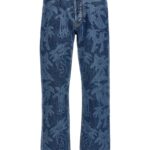 Palmity Allover Laser jeans PALM ANGELS Blue