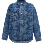 'Palmity Allover Laser' jacket PALM ANGELS Blue
