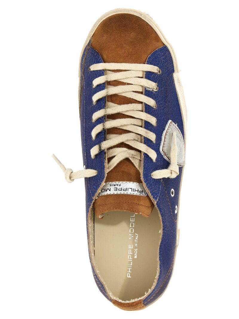 'Prsx Low' sneakers 100% calfskin leather (Bos Taurus) PHILIPPE MODEL Blue