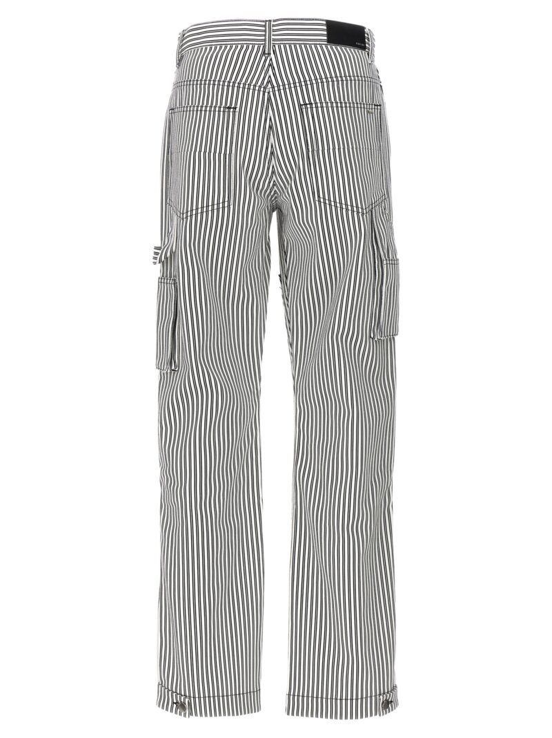 'Motors Carpenter' pants PS24MAW029BLACKWHITE AMIRI White/Black