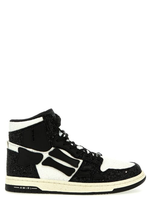 'Glittered skel' sneakers AMIRI White/Black