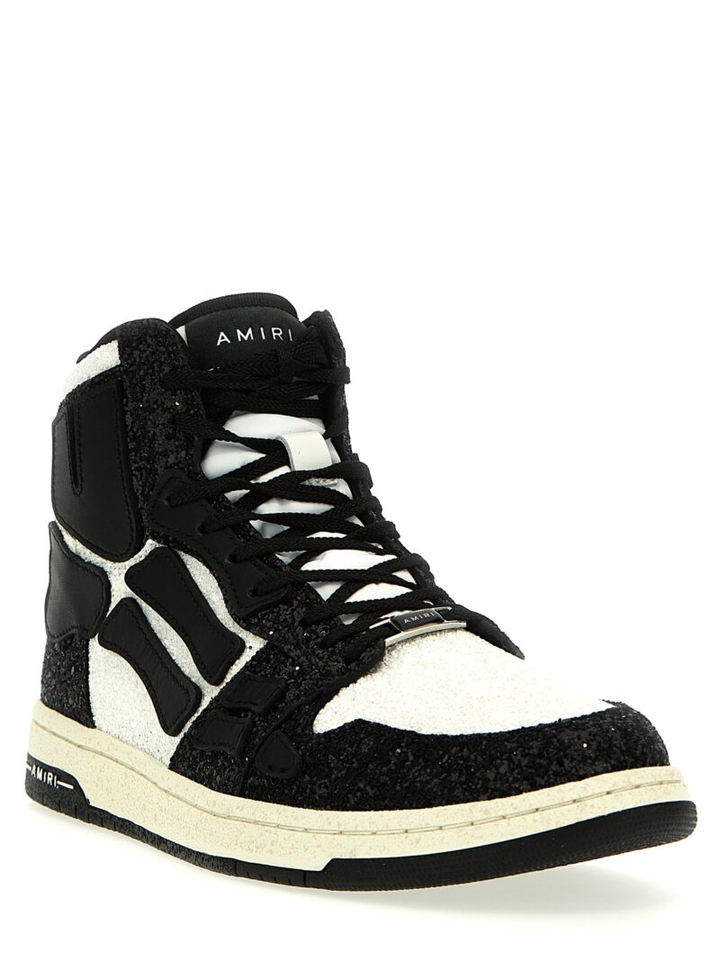 'Glittered skel' sneakers PS24MFS010BLACK AMIRI White/Black