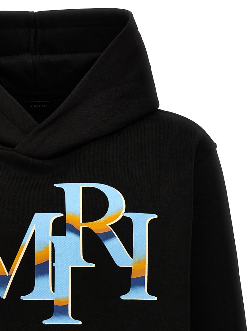 'Staggered Chrome' hoodie Man AMIRI Black