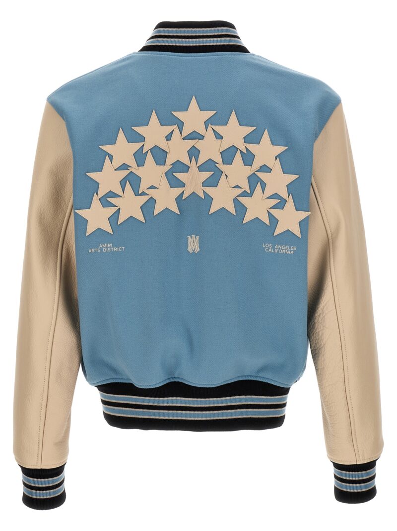 'Stars Varsity' bomber jacket PS24MOS034AIRBLUE AMIRI Light Blue