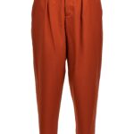 Wool pants MARNI Orange