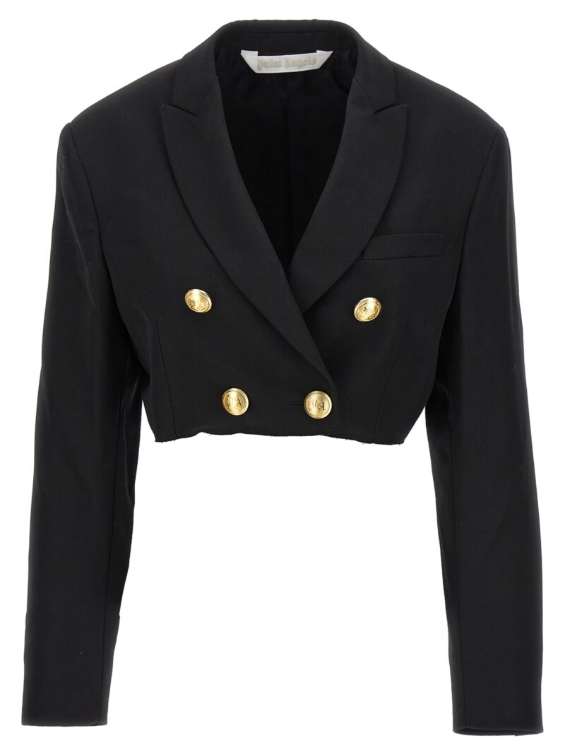 Cropped blazer PALM ANGELS Black