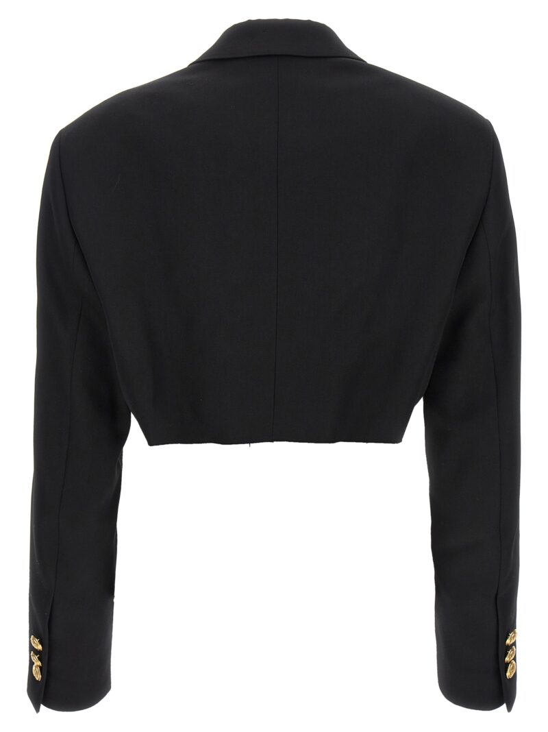 Cropped blazer PWEN032E23FAB00110761076 PALM ANGELS Black