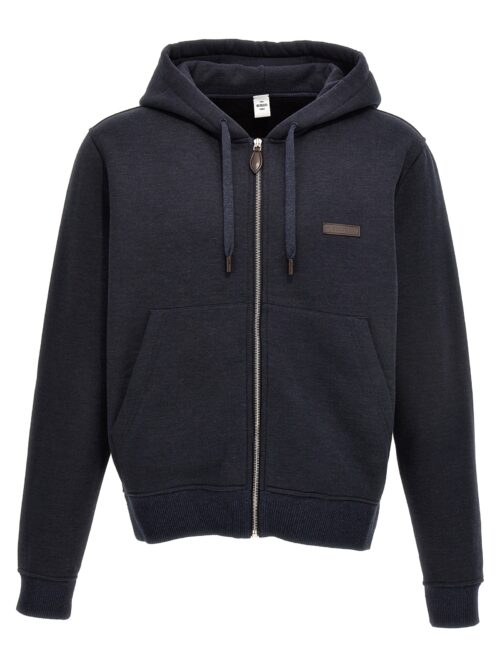 Logo patch hoodie BERLUTI Blue