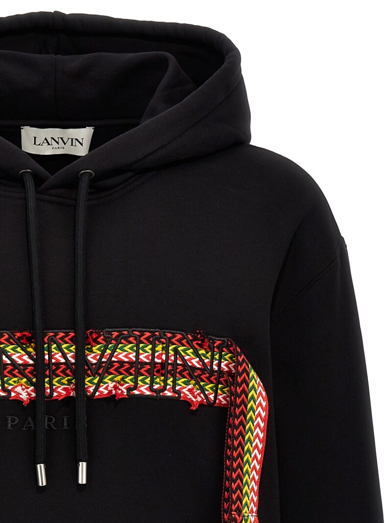 'Curblace' hoodie Man LANVIN Black