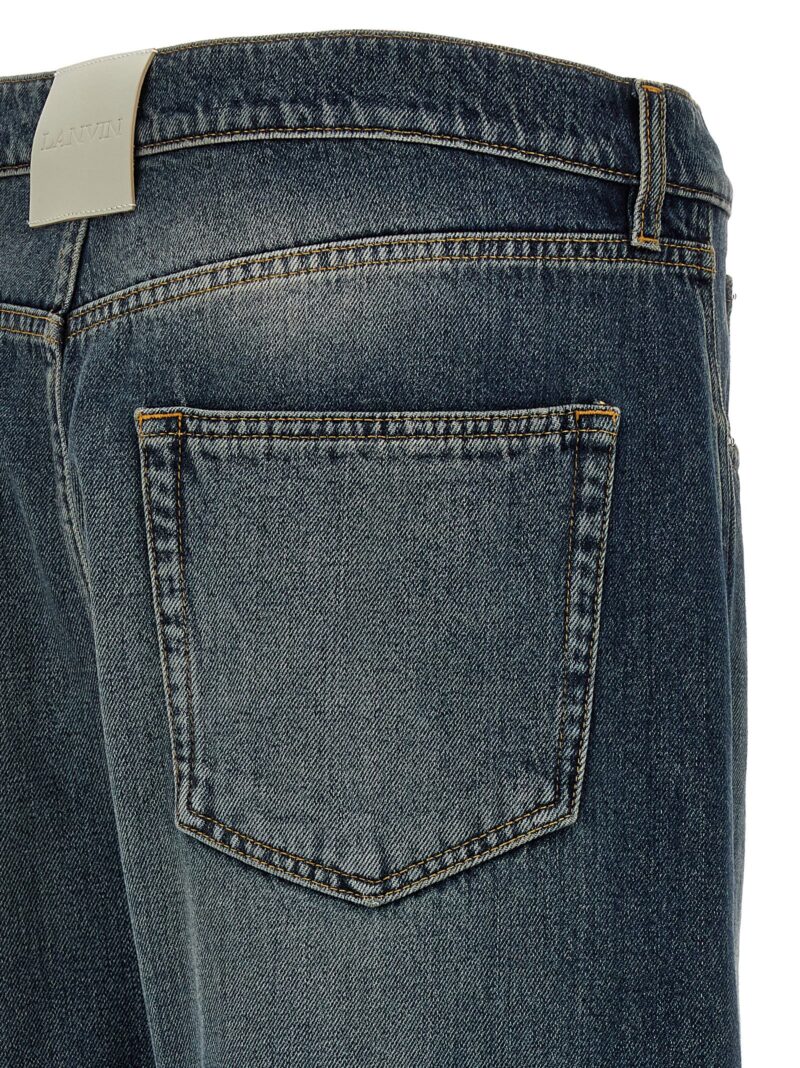 'Twisted Leg' jeans 100% cotton LANVIN Blue