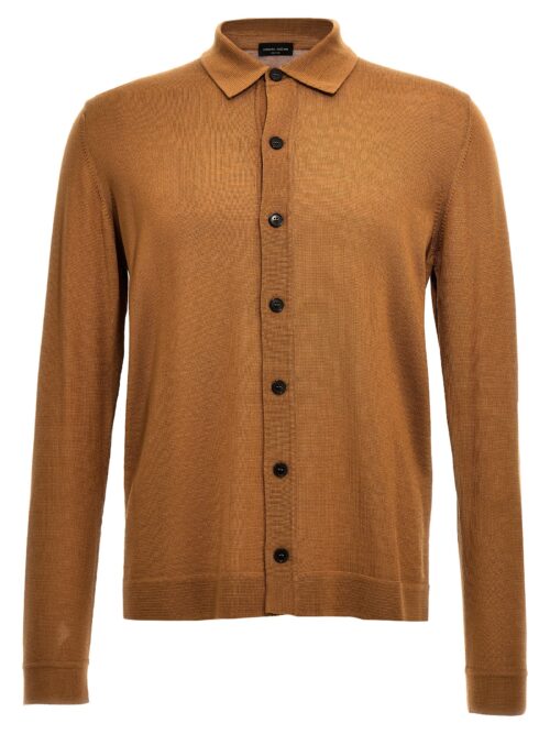 Knitted shirt ROBERTO COLLINA Beige