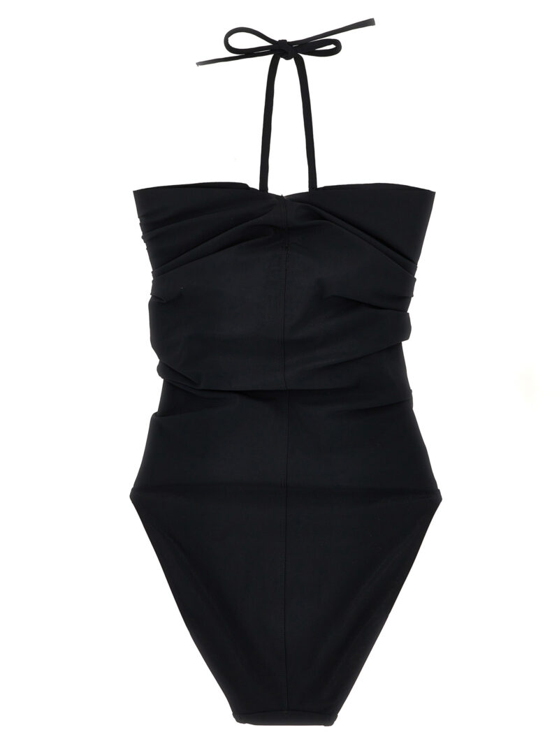 'Prong Bather' one-piece swimsuit RP01D2087NS09 RICK OWENS Black