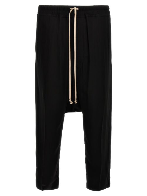 'Lido drawstring cropped' pants RICK OWENS Black