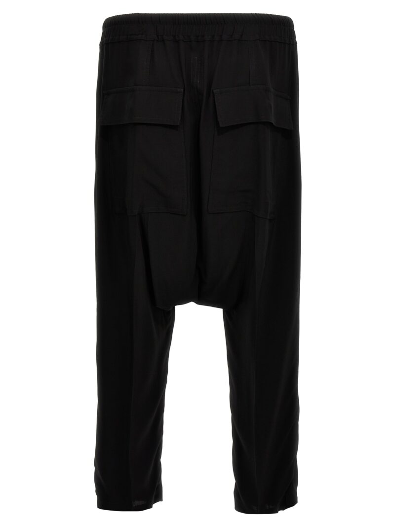 'Lido drawstring cropped' pants RU01D3381Y09 RICK OWENS Black