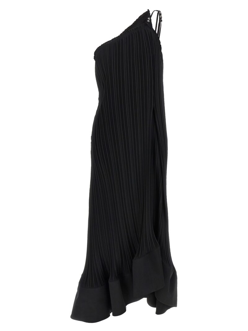 Long pleated dress LANVIN Black
