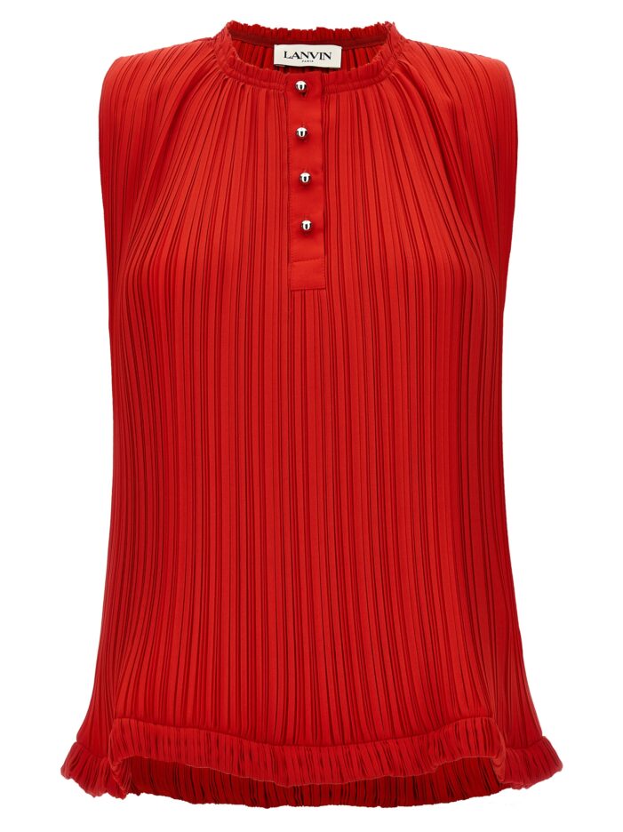 Pleated top LANVIN Red