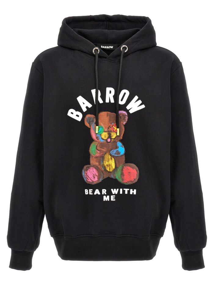 Printed hoodie BARROW Black