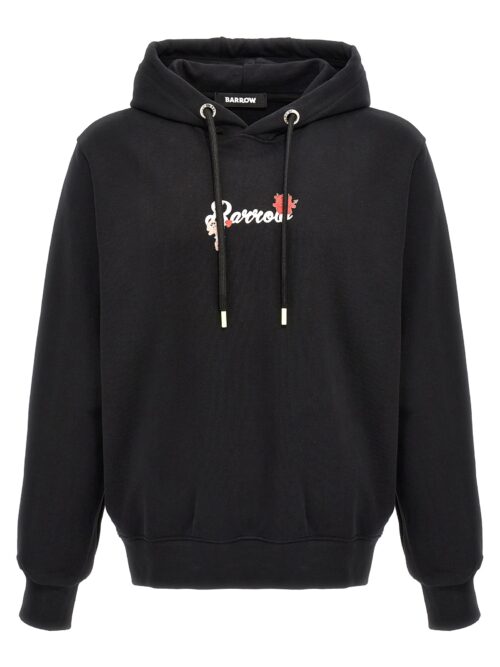 Printed hoodie BARROW Black