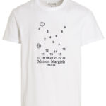 Logo embroidery T-shirt MAISON MARGIELA White/Black