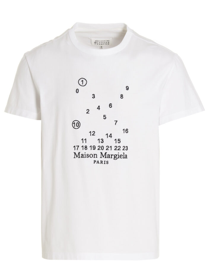Logo embroidery T-shirt MAISON MARGIELA White/Black