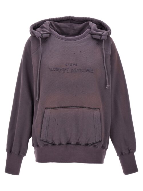 'Logo reverse' hoodie MAISON MARGIELA Purple