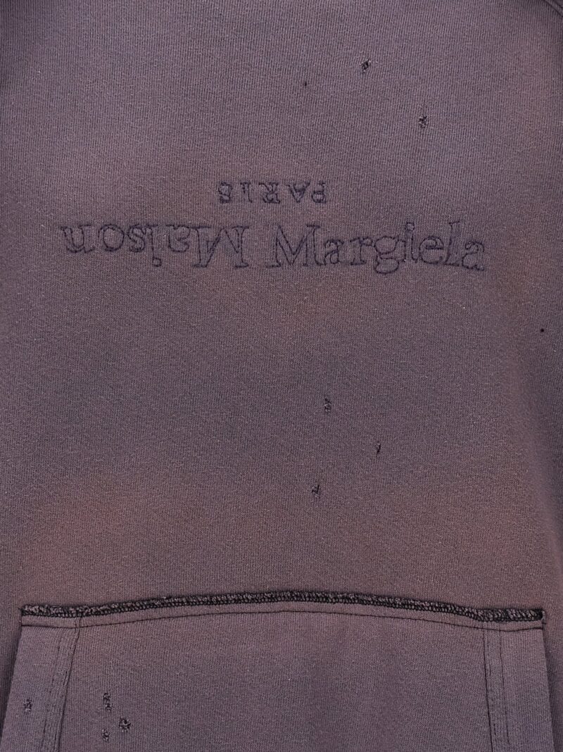 'Logo reverse' hoodie 100% cotton MAISON MARGIELA Purple