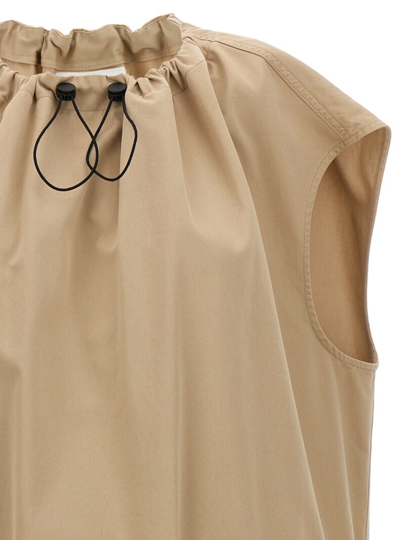 Gabardine dress Woman MM6 MAISON MARGIELA Beige