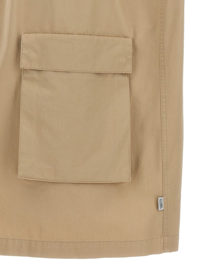 Gabardine dress 100% cotton MM6 MAISON MARGIELA Beige