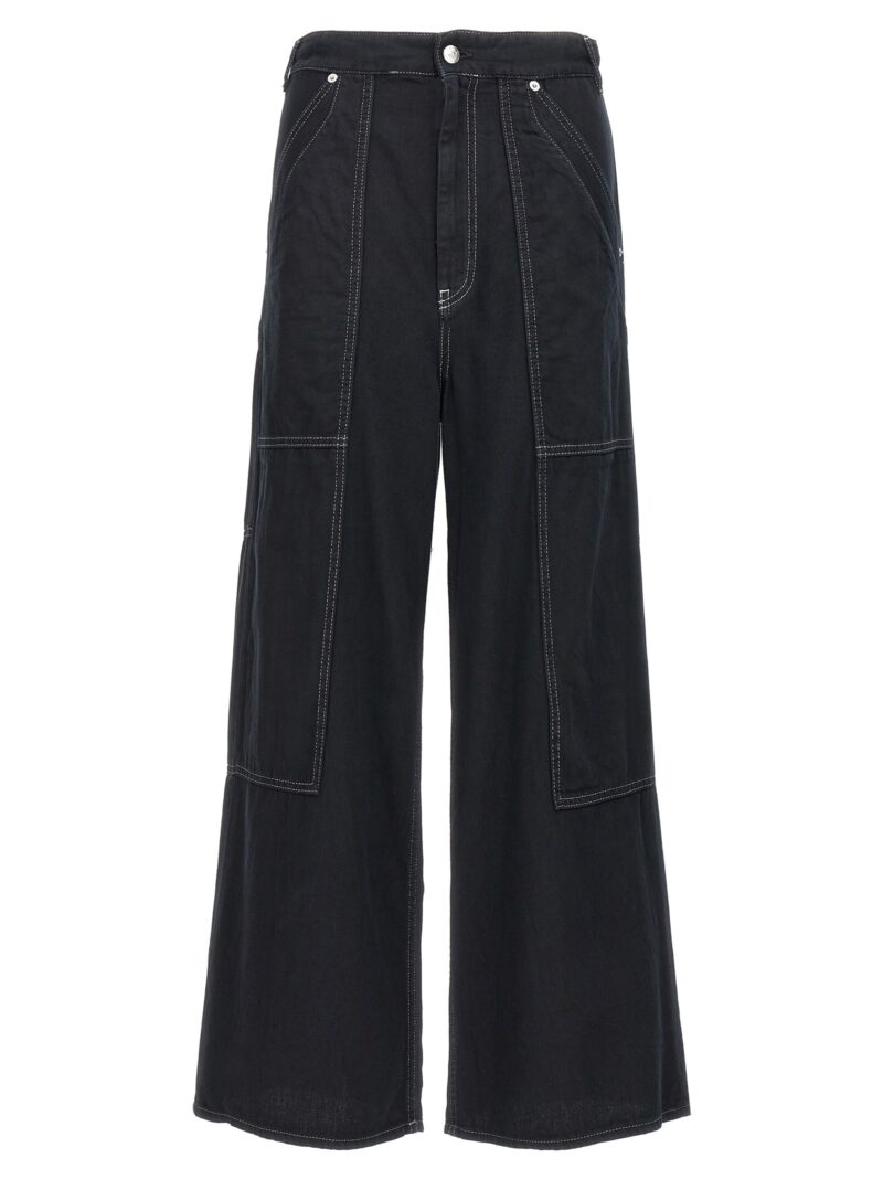 Lurex stitching jeans MM6 MAISON MARGIELA Black