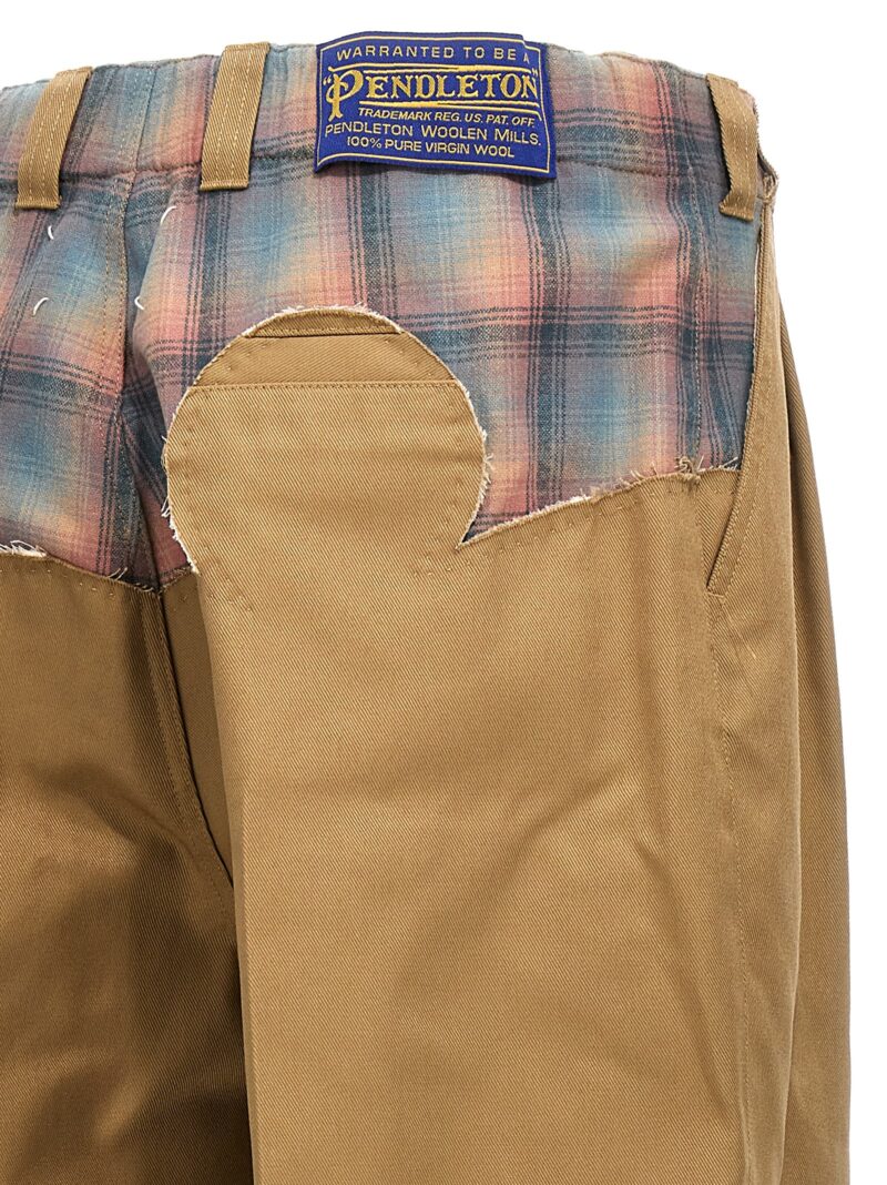 'Pendleton Yoke' pants 60% polyester 40% cotton MAISON MARGIELA Beige