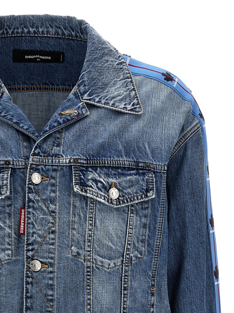 'Dan' denim jacket 100% cotton DSQUARED2 Light Blue