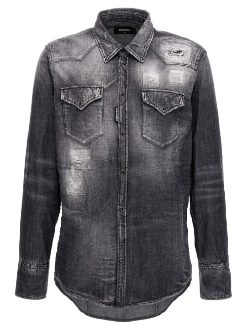 'Classic western' shirt DSQUARED2 Gray