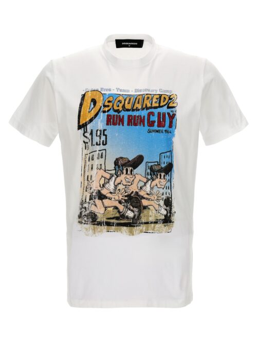 Printed T-shirt DSQUARED2 White