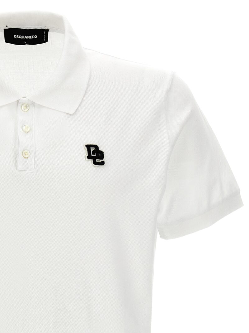 'Tennis Fit' polo shirt Man DSQUARED2 White