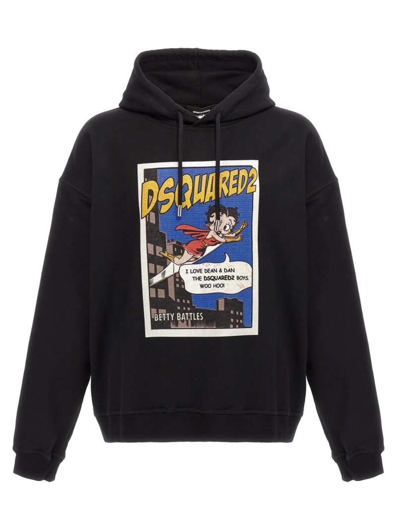 'Betty Boop' hoodie DSQUARED2 Black