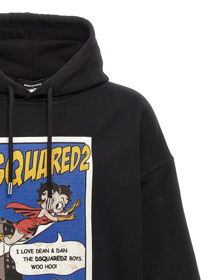 'Betty Boop' hoodie Man DSQUARED2 Black